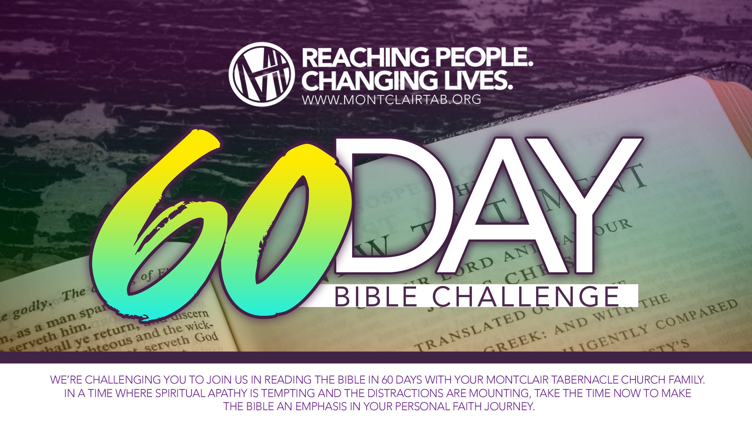 60 Day Bible Challenge Montclair Tabernacle